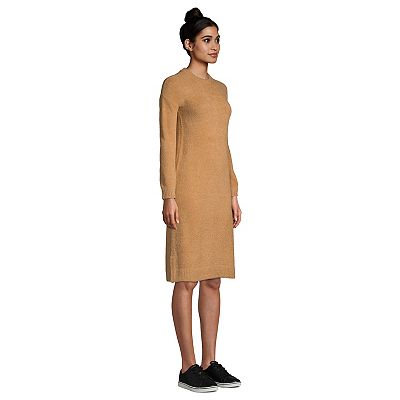 lands end sport knit dress Women's Lands' End Lounge Crewneck Sweater Dress