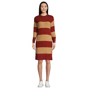 Women's Lands' End Lounge Crewneck Sweater Dress