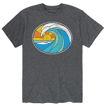 Men's Wave Stained Glass Tee