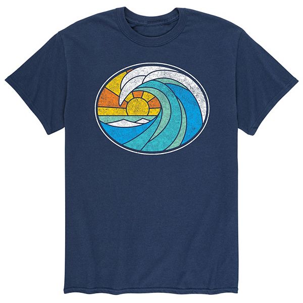 Men's Wave Stained Glass Tee