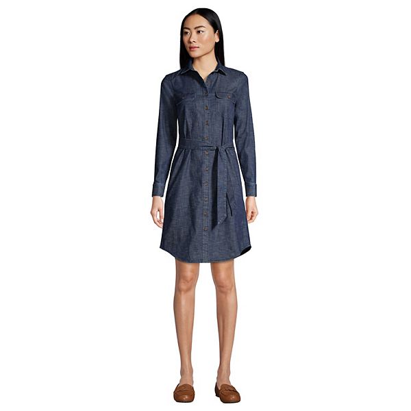 Lands end denim on sale dress