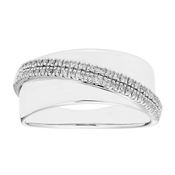 Sterling Silver 1/7 Carat T.W. Diamond Band Ring