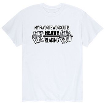 Men's My Favorite Workout Reading Tee