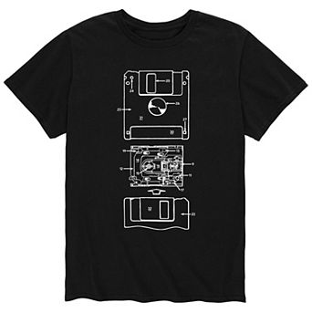 Men's Floppy Disk Rendering Tee