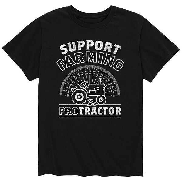 Men's Support Farming Be Protractor Tee