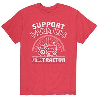 Men's Support Farming Be Protractor Tee