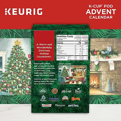 Keurig® K Cup® Pods Advent Calendar Variety Pack 24 Count
