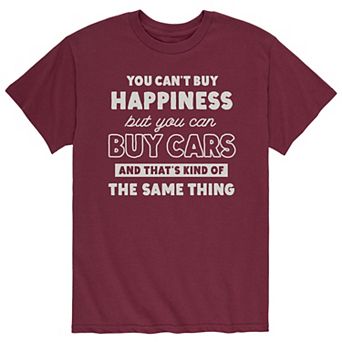 Men's Can't Buy Happiness Cars Tee