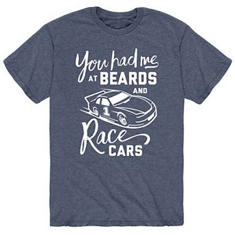 Men's You Had Me Beards Racecars Tee