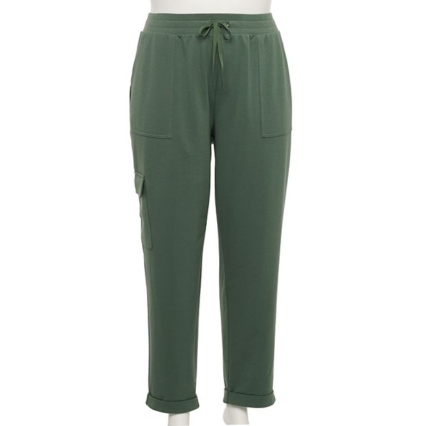 Plus Size Croft Barrow Easy Knit Utility Pants