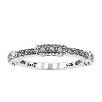 Lavish by TJM Sterling Silver Marcasite Band Ring