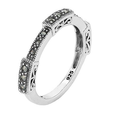 Lavish by TJM Sterling Silver Marcasite Band Ring