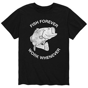 Men's Fish Forever Work Whenever Tee