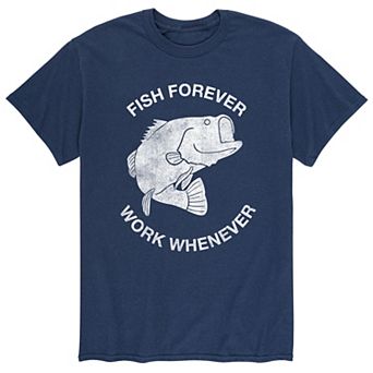 Men's Fish Forever Work Whenever Tee