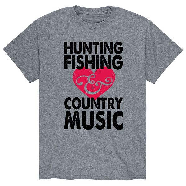 Men's Hunting Fishing Country Music Tee