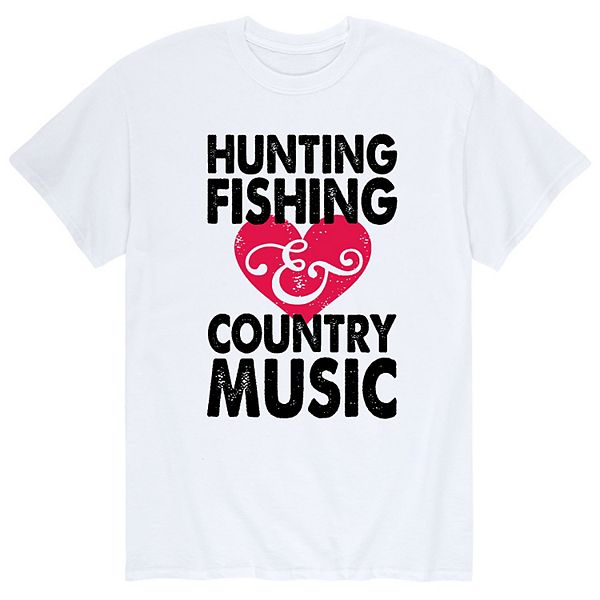 Men's Hunting Fishing Country Music Tee
