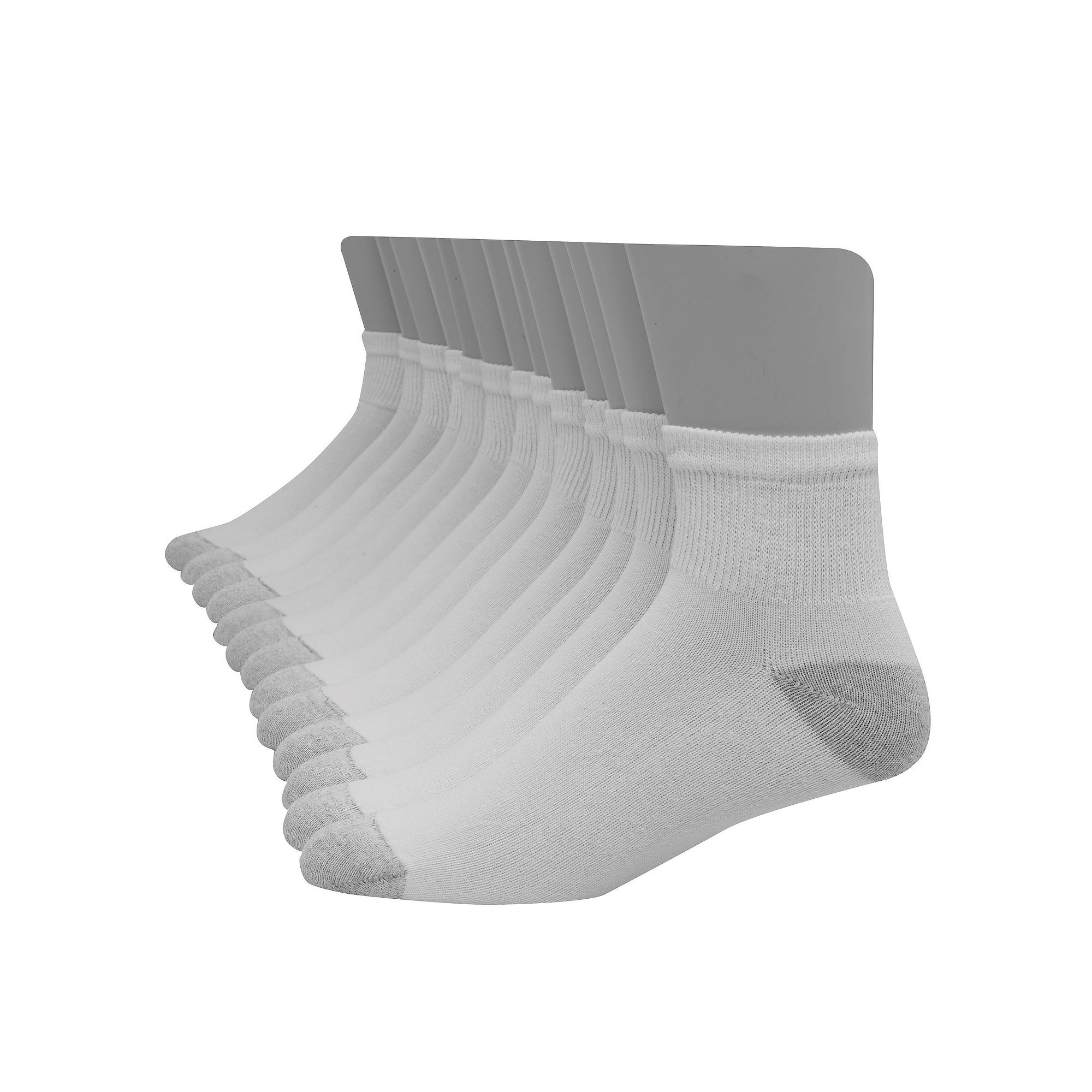 Mens Hanes Ultimate® 12-pack + 1 Bonus Soft & Durable Ankle Socks, Size: 