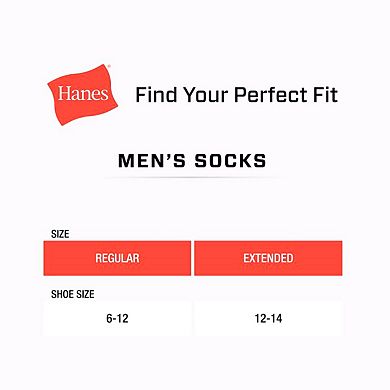 Men's Hanes Ultimate® 12 + 1 Bonus Pack Soft & Durable Low-Cut Socks