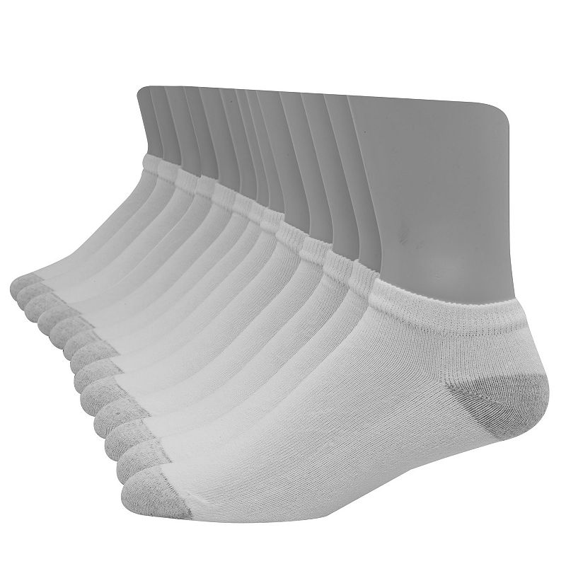 Mens Hanes Ultimate 12 + 1 Bonus Pack Soft & Durable Low-Cut Socks, Size: 