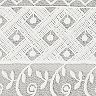 Linum Home Textiles Turkish Cotton Aiden 3-piece White Lace Embellished Towel Set