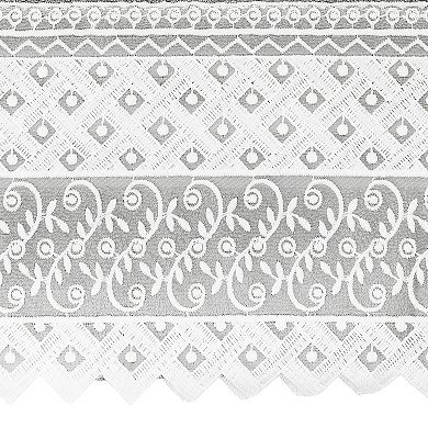 Linum Home Textiles Turkish Cotton Aiden 2-piece White Lace Embellished Bath Towel Set