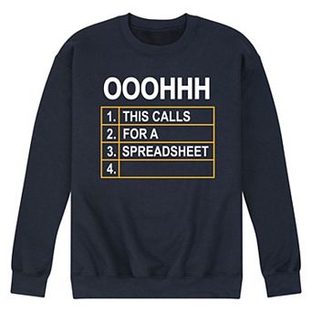 Men's This Calls For Spreadsheet Sweatshirt