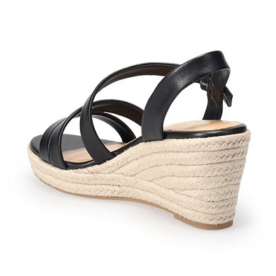 LC Lauren Conrad Spearmint Women's Espadrille Wedge Sandals
