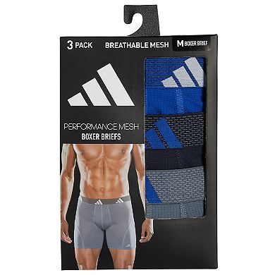 Men's adidas 3-pack Sport Performance Mesh Boxer Briefs