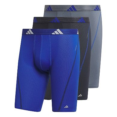 Men's adidas 3-pack Sport Performance Mesh 9" Long-Leg Boxer Briefs