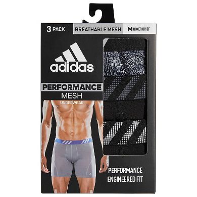 Men's adidas 3-pack Sport Performance Mesh Patterned Boxer Briefs