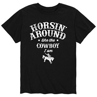 Men's Horsin Around Cowboy Tee