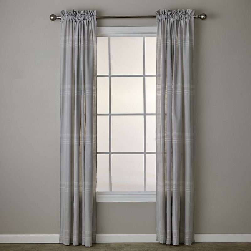 SKL Home Adelyn Curtain Panel Pair  Gray  52x63