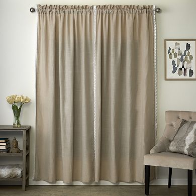 SKL Home Catherine Crochet 2-pack Window Curtain Set in Gray