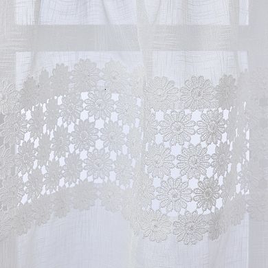 SKL Home Daisy Lace Window Tier Pair