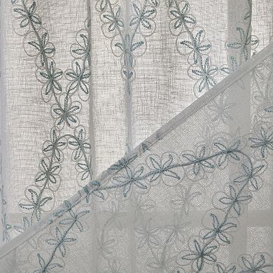 SKL Home Diamond Vine 1-panel Window Curtain