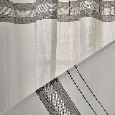 SKL Home Slate Stripe 2-pack Window Curtain Set