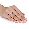 Stella Grace 18k Gold Over Silver 1/4 Carat T.W. Diamond Link Ring