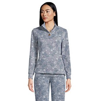 Women's Lands' End Sport Knit Mockneck Sweatshirt