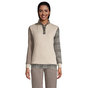 Women's Lands' End Sport Knit Mockneck Sweatshirt
