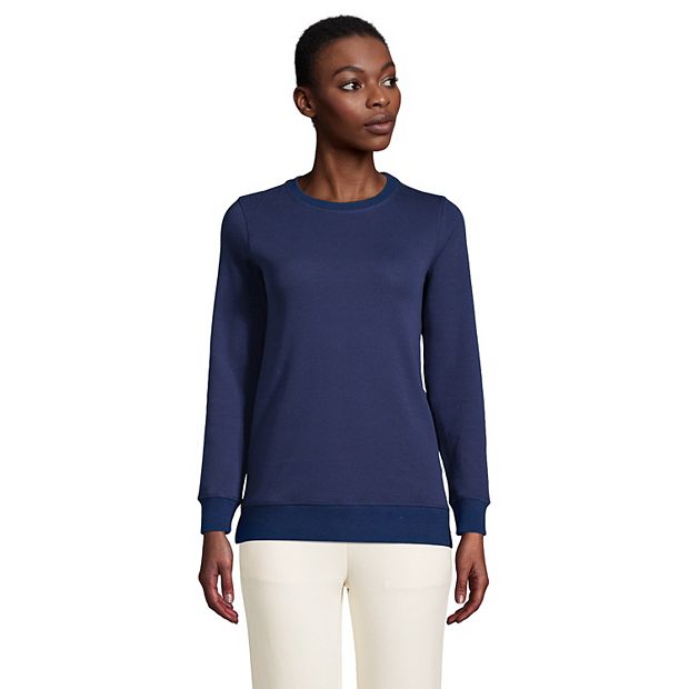 Petite Lands' End Serious Sweats Crewneck Sweatshirt Tunic