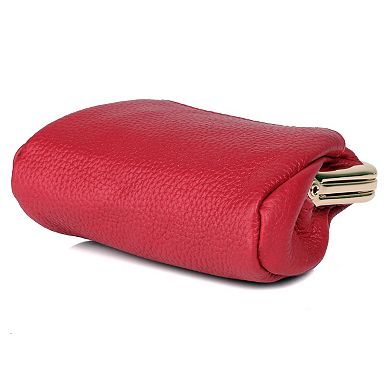 Dopp Triple Frame Leather Coin Purse