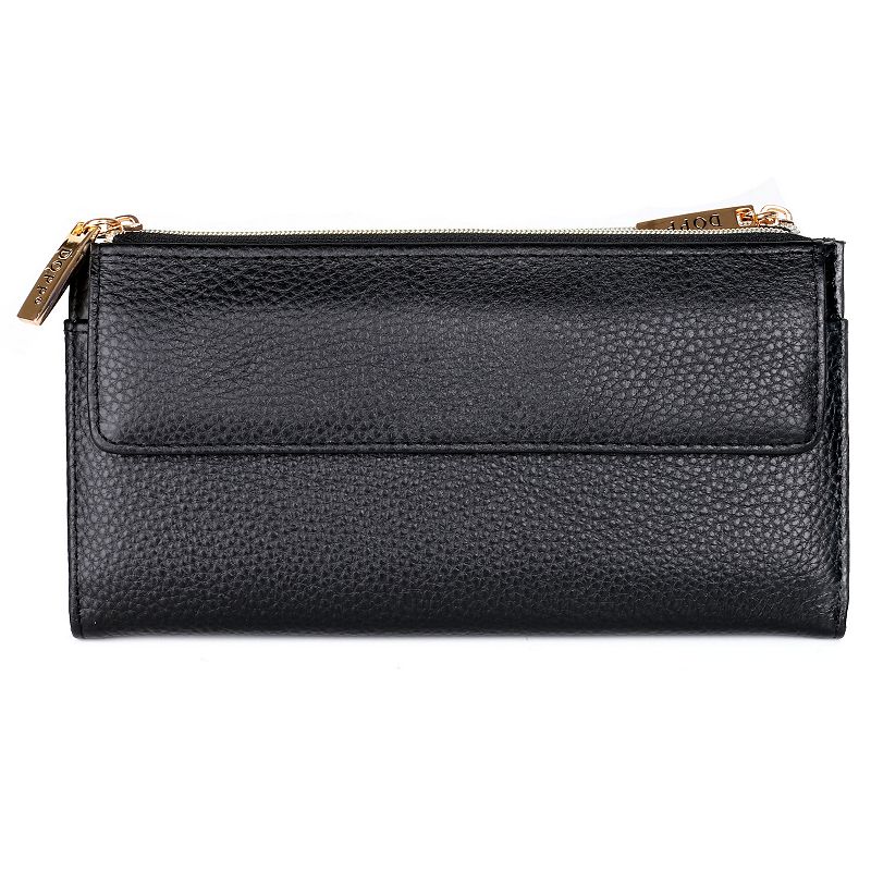 49012125 Dopp Cosmopolitan Leather Organizer Wallet, Black sku 49012125