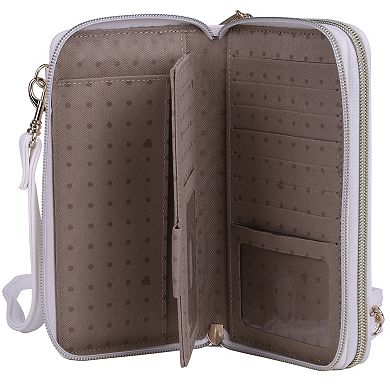 Dopp Ultimate Organizer Leather Crossbody Wallet