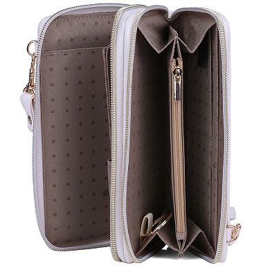 Dopp Ultimate Organizer Leather Crossbody Wallet