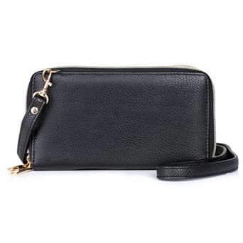 Dopp Ultimate Organizer Leather Crossbody Wallet