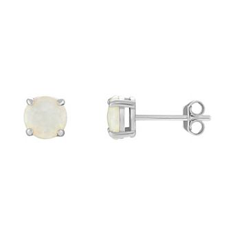 PRIMROSE Sterling Silver & Opal Stud Earrings