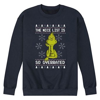 Men's Dr. Suess The Grinch Oveerrated Sweatshirt