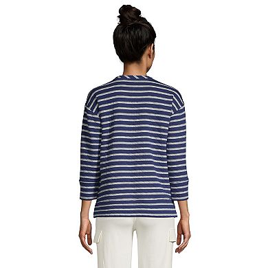 Women's Lands' End Quilted Crewneck Top