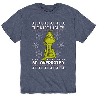 Men's Dr. Seuss The Grinch Overrated Tee