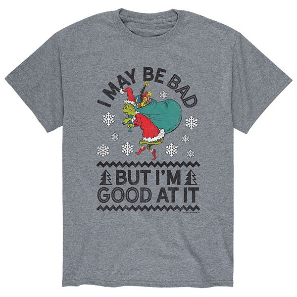 Men's Dr. Seuss The Grinch Bad Good Tee